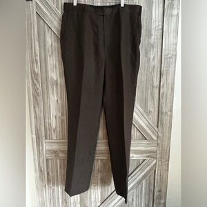 Blazer 100% Linen Class breathable Dress Pants - Dark Brown - 36x32